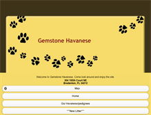 Tablet Screenshot of gemstonehavanese.com